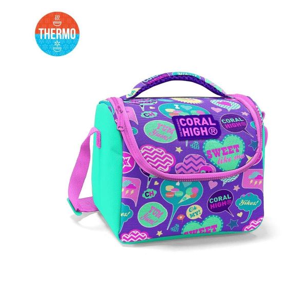 Coral High Lunch Bag | Purple Pink