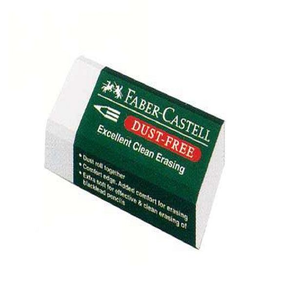 <p>

Faber-castell White Small Eraser No.188538/188530 is the perfect eraser for your school and office needs. It is made from high quality materials, and is specially designed for erasing blacklead pencils. The eraser is PVC-free so it will not harm the environment. It has a comfort edge that ensures a smooth and clean finish when erasing, so you don't have to worry about leaving smudges or smears. It's also great for rewriting, as it can easily remove and erase any mistakes you may have made. The eraser i