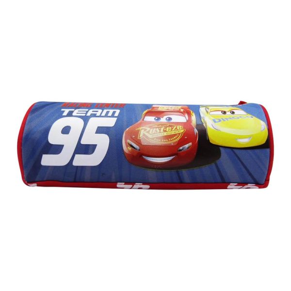 Cars Round Pencil Case | Red Blue