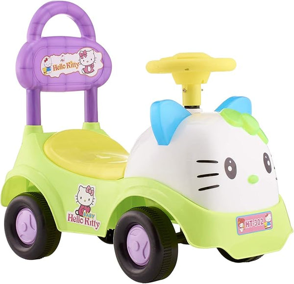 Tots Hello Kitty Printed Push Ride On Car | Multi Color