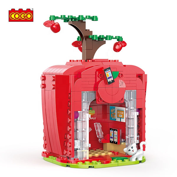 Cogo Building Block Set Toy Diy Install Blocks 255 Pcs Educational Toys Fruit Tree House Series Build Block