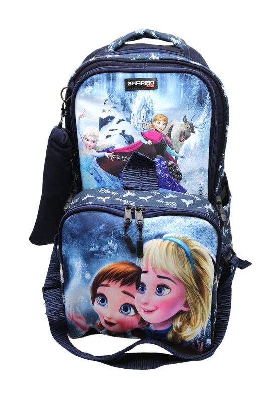 School backpack with lunch bag Size 17 model 26 Frozen navy