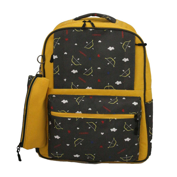 School backpack model 23 Arrows yellow