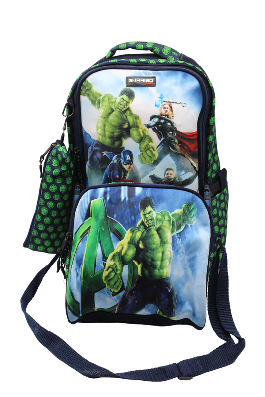 School backpack with lunch bag Size 17 model 26 Hulk navy