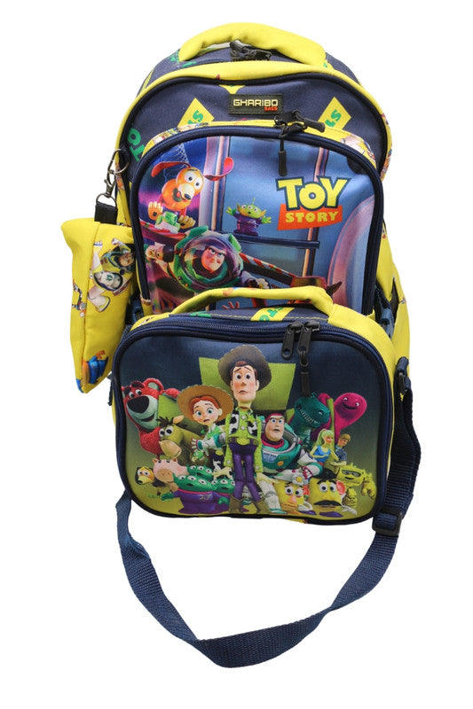 School backpack with lunch bag Size 17 model 32 Toy Story yellow