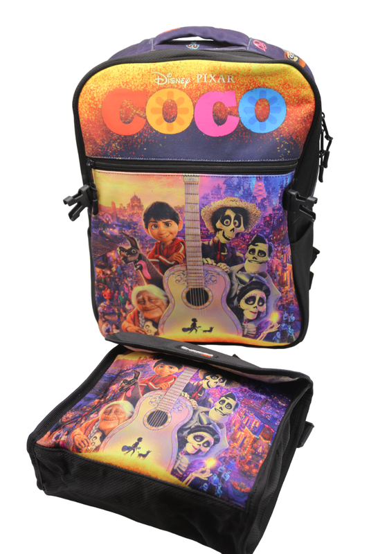 School backpack with lunch bag Size 17 model 33 Coco black