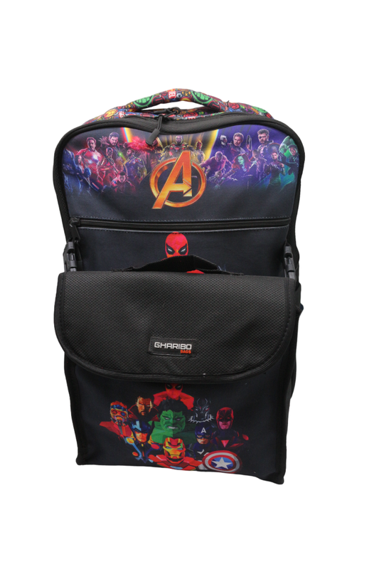 School backpack with lunch bag Size 17 model 33 Avengers black