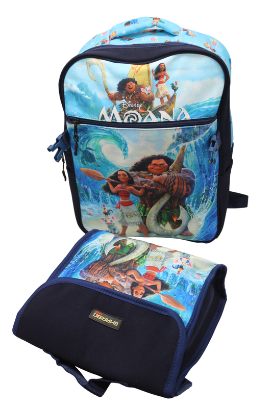 School backpack with lunch bag Size 17 model 33 Moana navy