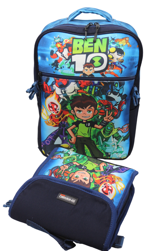 School backpack with lunch bag Size 17 model 33 Ben 10 navy