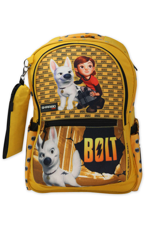 School backpack model 16 bolt yellow