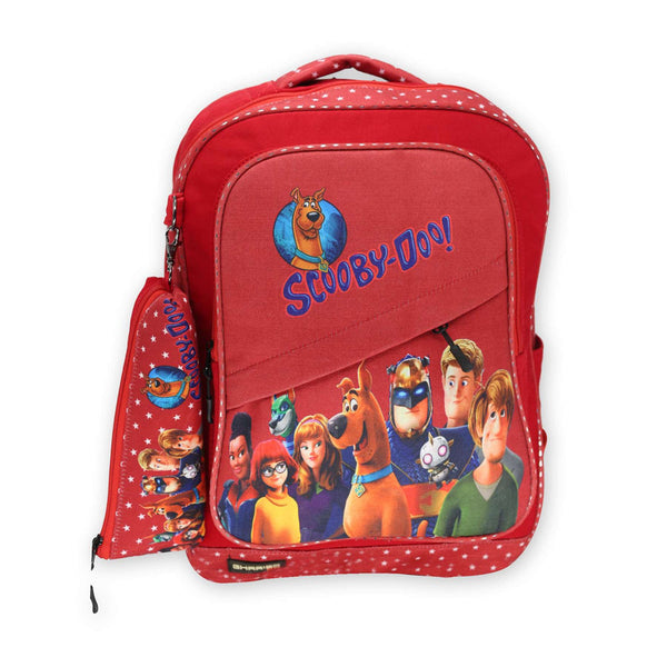 School backpack model 14 scoby-doo! red