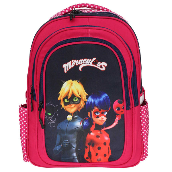 School backpack model 10 miraculous purple