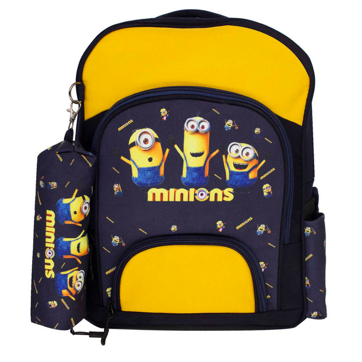 School backpack model 11 minions blue