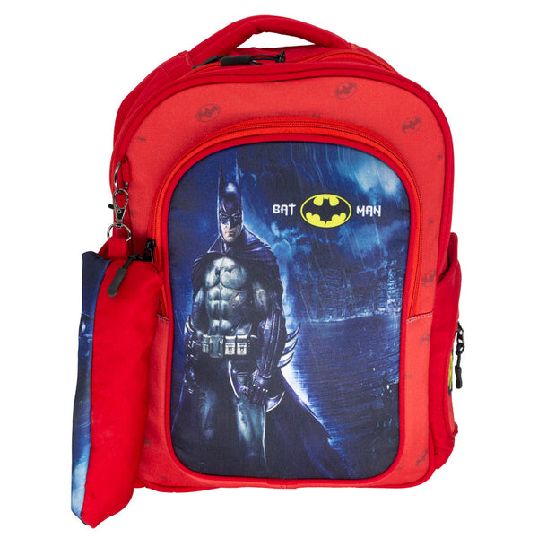 School backpack model 13 BatMan red