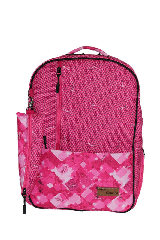 School backpack model 21 Beehives pink