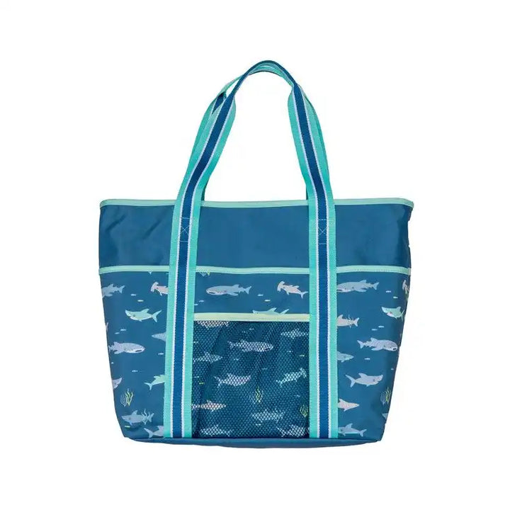 Printed Beach Tote Shark (S21)