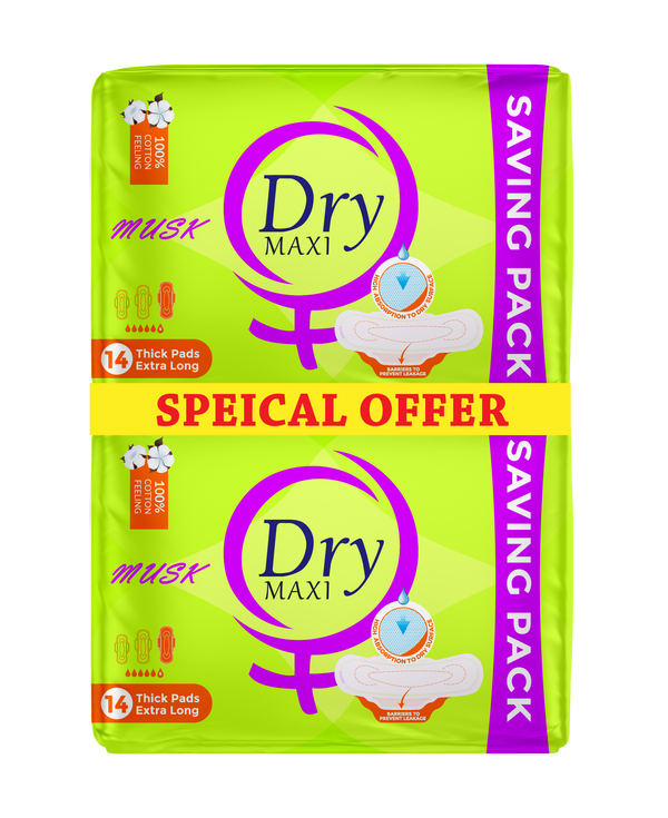 Dry Maxi MUSK | 28 pads, EXTRA LONG