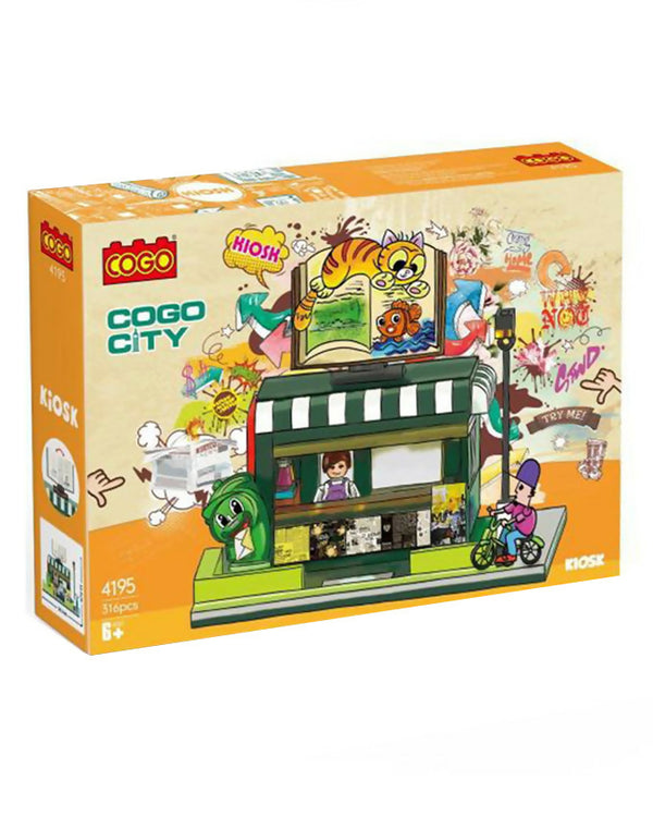 Cogo City Kiosk Building Blocks - 316 Pcs