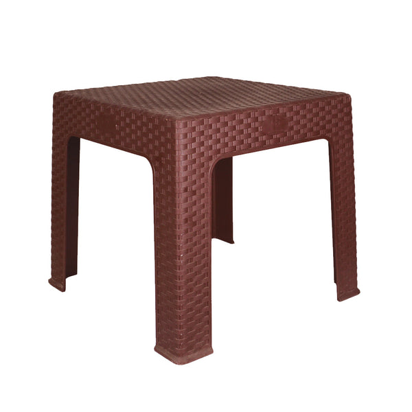 Table Square Rattan  Brown