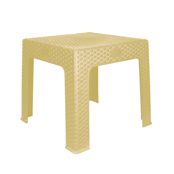 Table Square Rattan  Beige