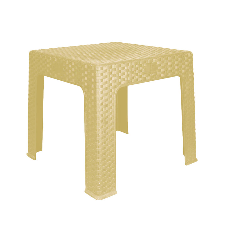 Table Square Rattan  Beige