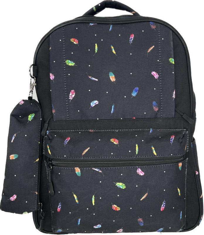 School backpack model 23 Feathers black