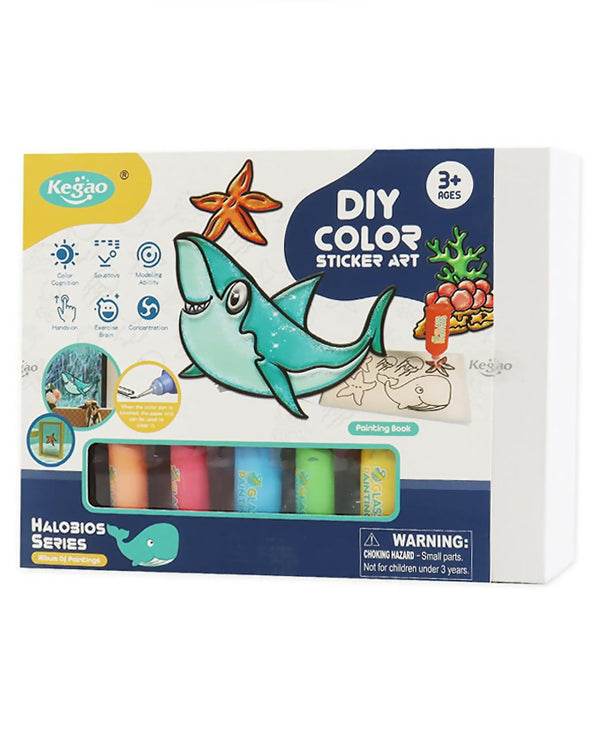 Diy Color Sticker Art- Sea Creatures