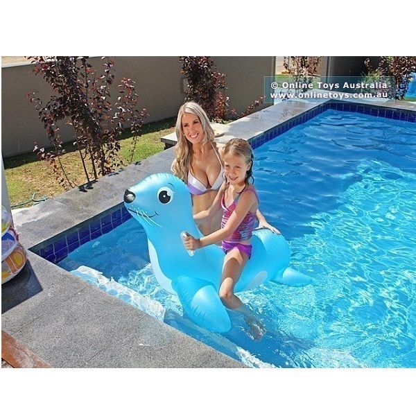 <p> 
The Sunclub Sea Lion Rider kids pool floating inflatable 117*80cm - No:37219 is the perfect way to get your kids having fun in the pool this summer! This inflatable float is made of high quality vinyl for durability and safety, and measures 117cm X 80cm. With two handles for safety and stability, your child is sure to have fun in the swimming pool riding this sea lion riding float. It's suitable for children 3 years and over, and can hold a maximum weight of 45kg. It also comes with an easy to hold han