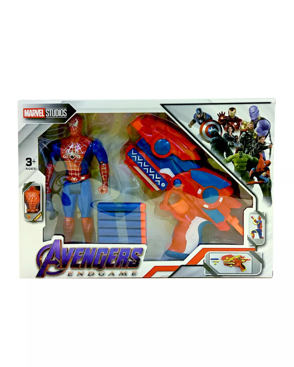 Superhero Avengers Spiderman Mask And Gun Game