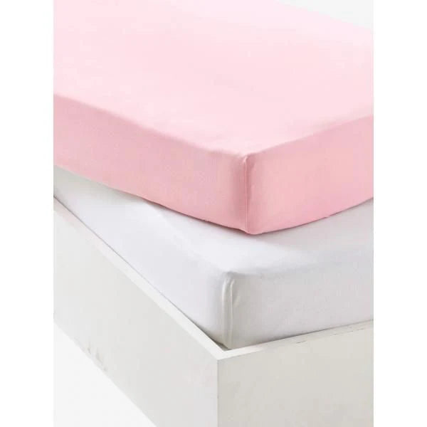 Fitted Crib Sheet 120 x 60 cm | White