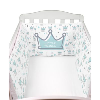 Prince Crib Bumper | White