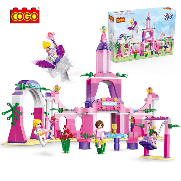 Cogo Girls Princess Castle Building Play Set Christmas Toys For Girls 346 Pieces