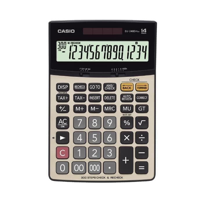 Casio Office Calculators - No.DJ-240D Plus