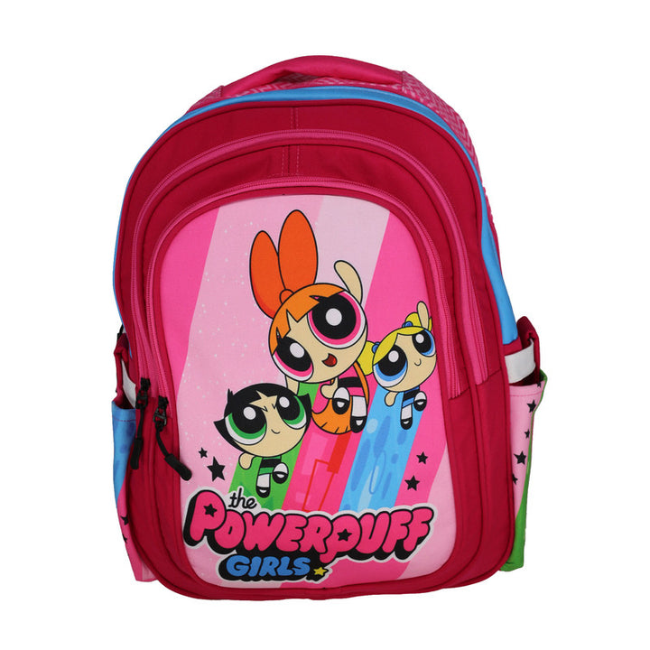 School backpack model 10 powerpuff girls pink