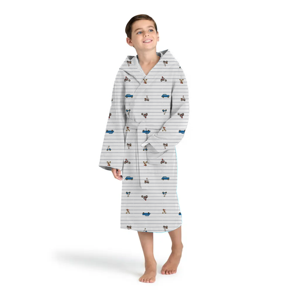 Waterproof Swim Robe 10-12 Y White