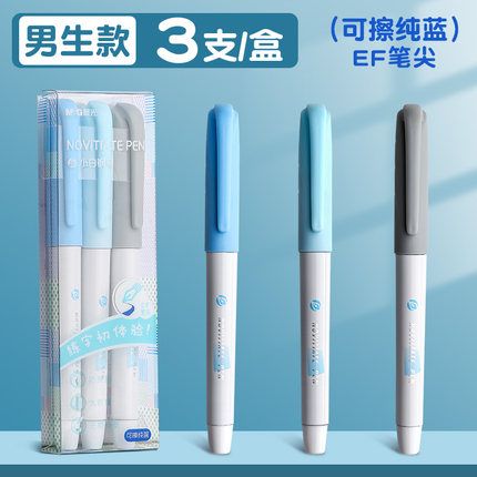 Chenguang Fountain Straight Liquid Penfree Ink Blue Eftip-  1Pcs