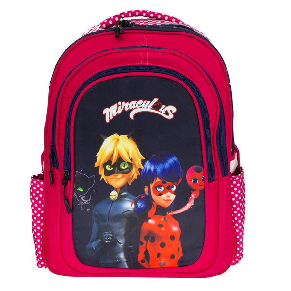 School backpack model 10 miraculous red