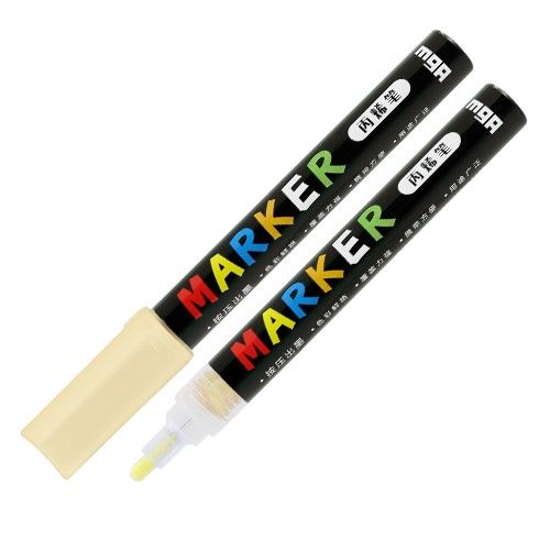 <p> 

The M&G Light Orange Acrylic Marker 2mm No: ZPLN6570H8 is a highly versatile, decorative marker made from high quality materials. It features a 0.5mm full needle tube pen tip and has a tip width of 2mm, making it suitable for use on a variety of surfaces such as stone, ceramic, porcelain, glass, wood, textiles, canvas, metal, plastic, polymer clay, and more. The ink is highly pigmented and dries quickly to create a durable and shiny surface on both light and dark surfaces, and is also resistant to wat