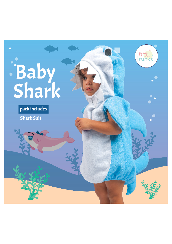 Baby Costume Baby Shark Blue Size S™