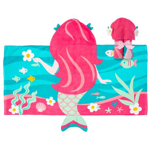 Hooded Towel Mermaid