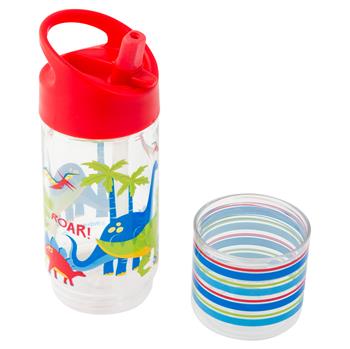 Stephen Joseph Sip and Snack Bottle - Dino - 350 ml