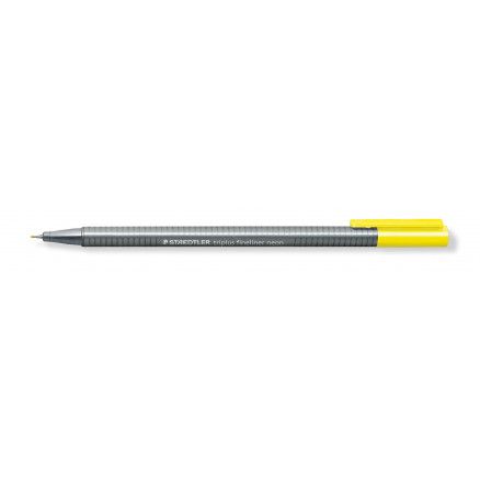 <p> 
The Staedtler TRIPLUS 334-101 Brilliant Yellow FINELINER PEN is an excellent choice for writing, drawing and sketching. It features a slim and lightweight design with a 0.3mm superfine metal-clad tip that allows for precise and accurate writing. The ergonomic hexagonal-shaped barrel is comfortable to hold, so writing is fatigue-free. The dry-safe feature allows for several days of cap-off time without the ink drying out, so you can pick up where you left off. The pen is acid-free and designed for every