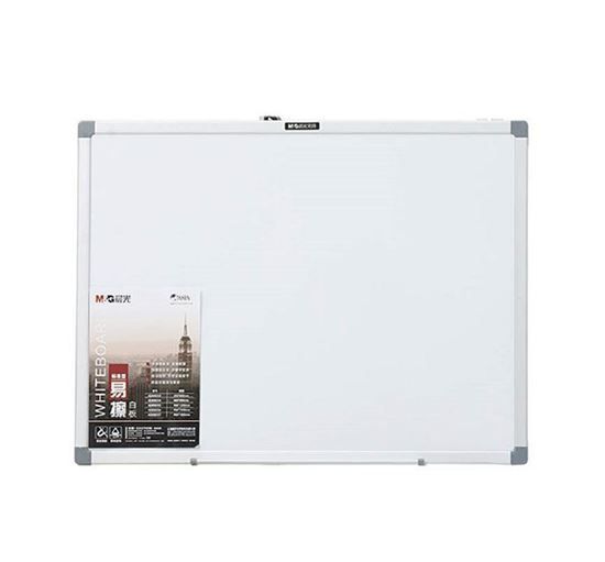 <p> 
The M & G Whiteboard No. 98353 White 45 * 60 CM + Accessories is a great choice for any home or office that needs a reliable and sturdy whiteboard. Made with a silver finished aluminum frame, this whiteboard is designed with a reinforced structure for superior stability. The durable powder coating steel makes this whiteboard lightweight and long-lasting, ideal for those who need a whiteboard that can withstand heavy use. The included accessories make it easy to mount the whiteboard to a wall or any oth