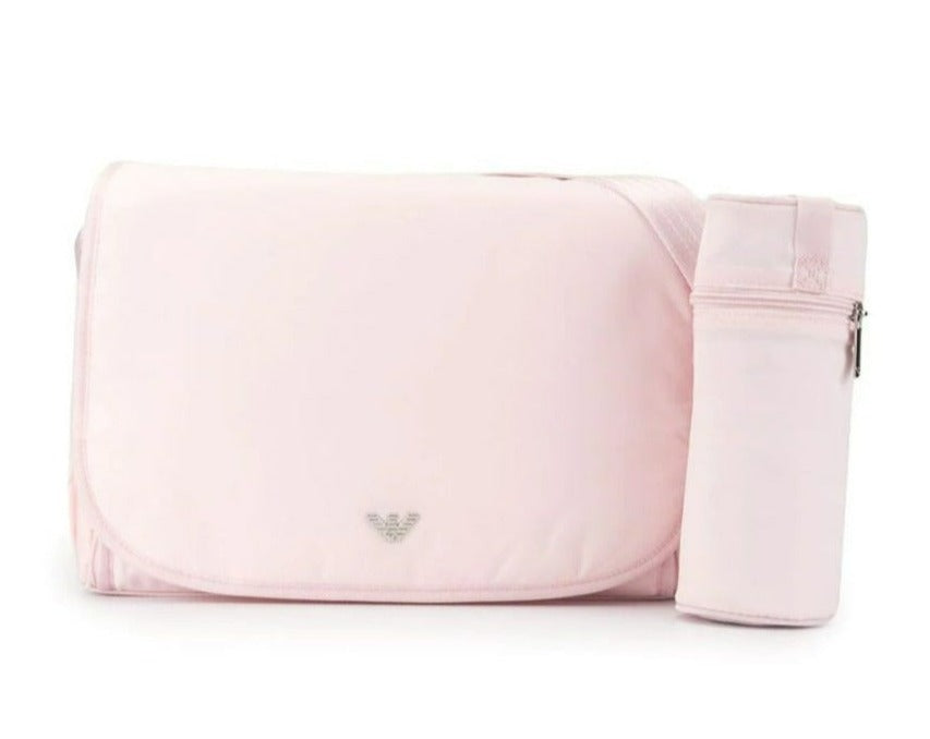 Pink armani best sale changing bag