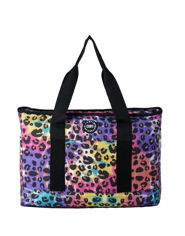 Cubs Leopard Tie Dye Women Tote Bag