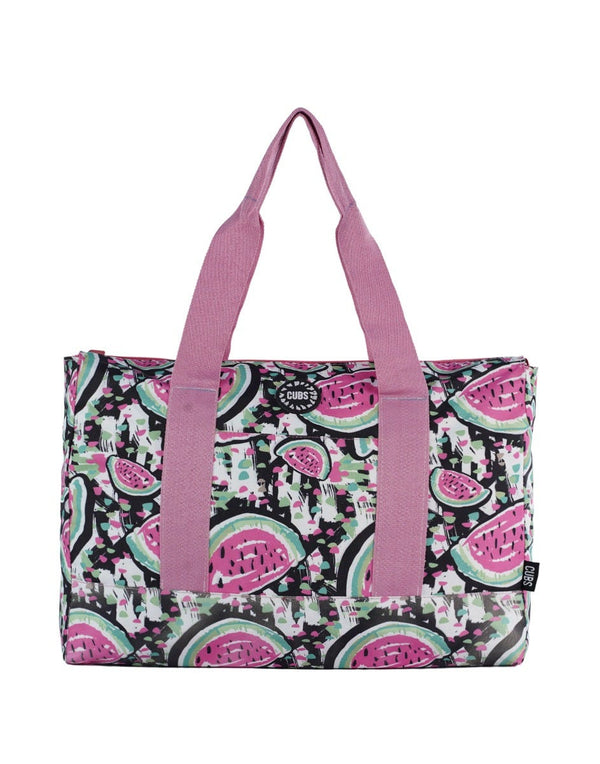 Cubs Watermelon Fiesta Women Double Faced Tote Bag