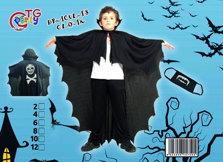 Dracula Hooded Cloak Costume for Kids