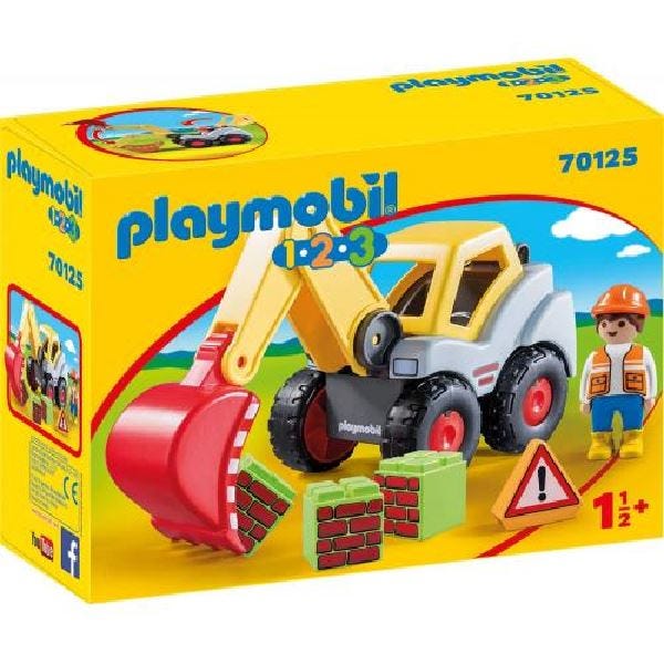 Playmobil 1.2.3 Shovel Excavator