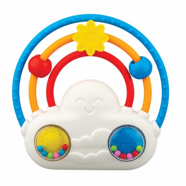 WinFun Glow 'N Slide Rattle with Melodies Toy - Raincloud