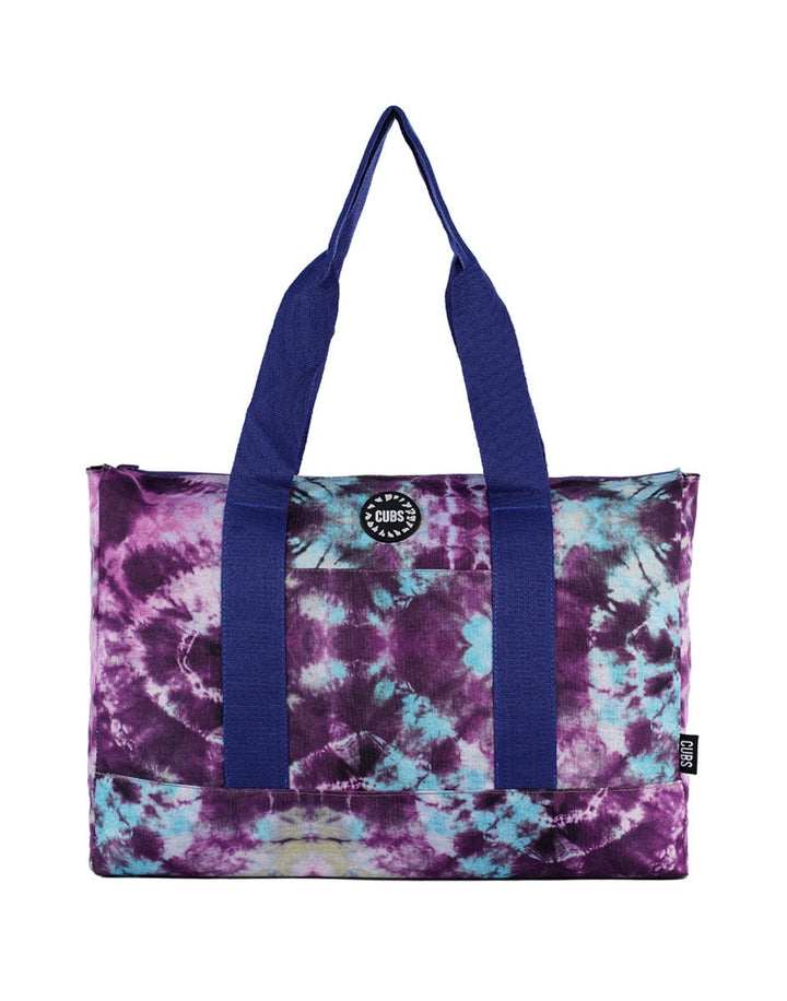 Cubs Flamingos and Purple Women Double Faced Tote Bag